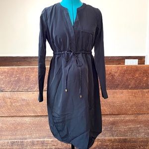 A Pea in The Pod Long Belted Military Tunic Dress